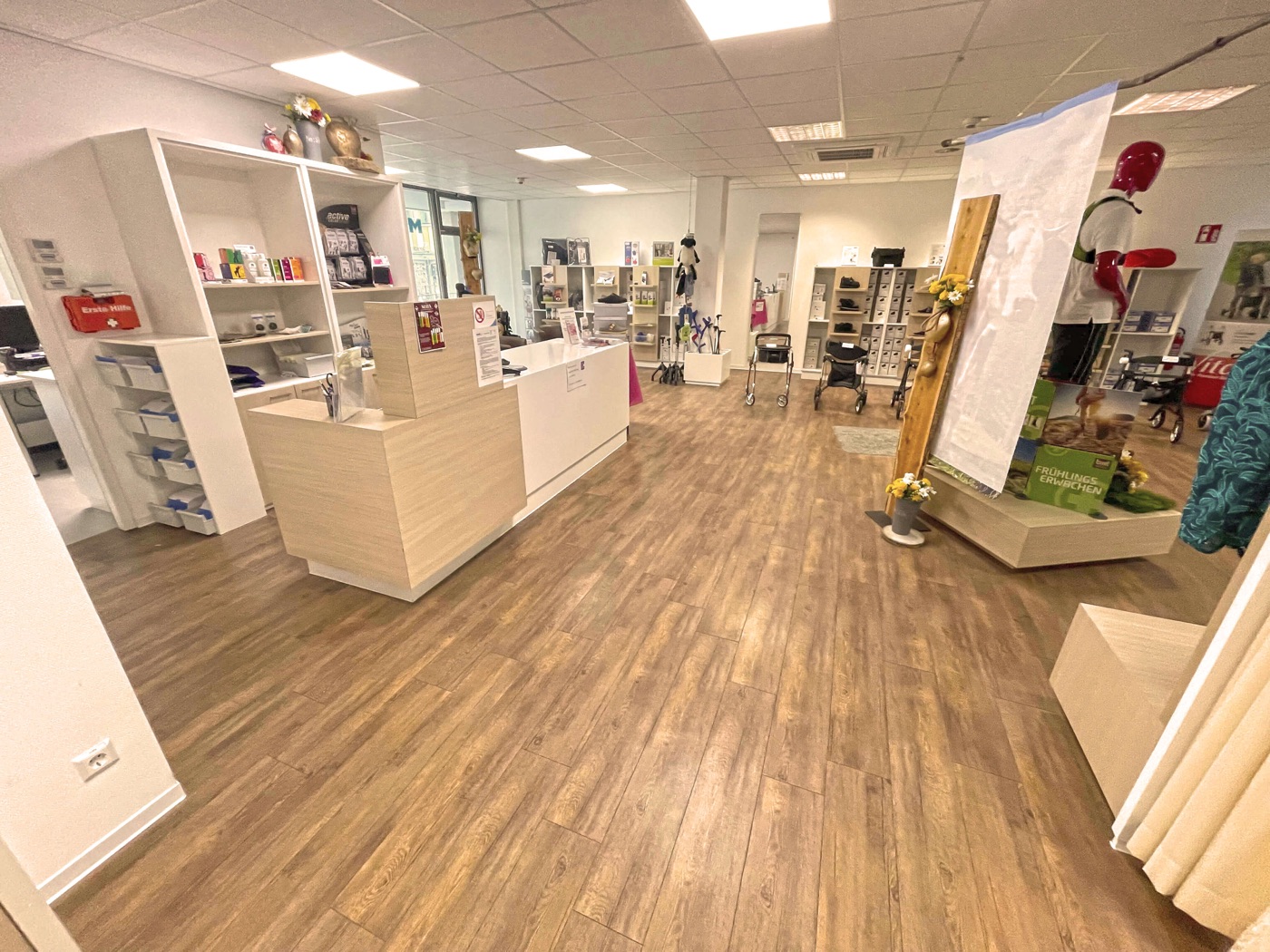 Sanitätshaus Maier Winnenden – Innenansicht